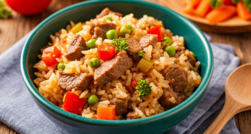 Говядина с рисом